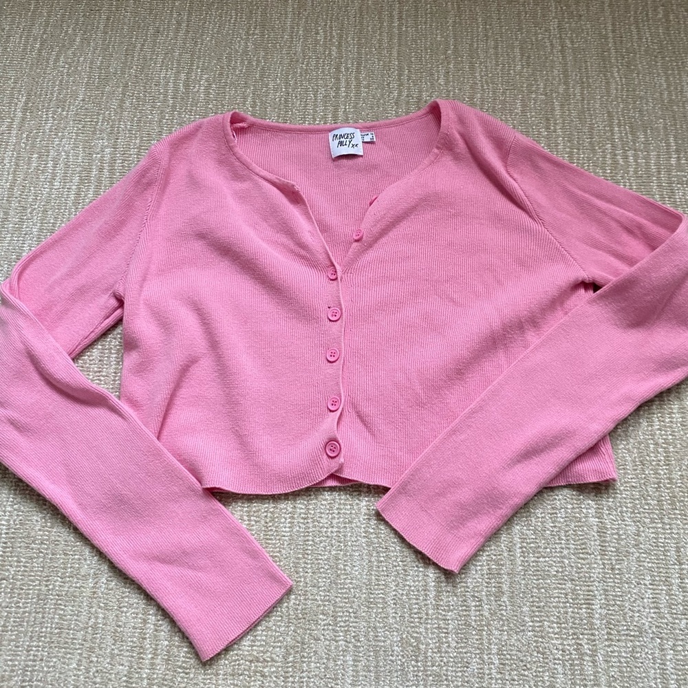 Pink Button Long Sleeve